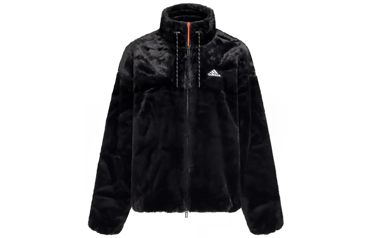 Adidas Jackets Women's Black Stand Collar Moderate Other