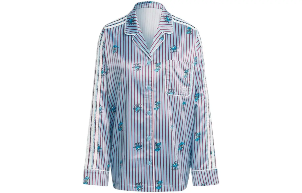 Adidas Originals Shirts Women's Blue Lapel Moderate Other