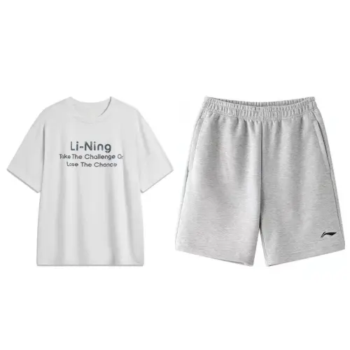 Li Ning Casual Sportswear Men's Crew Neck Moderate