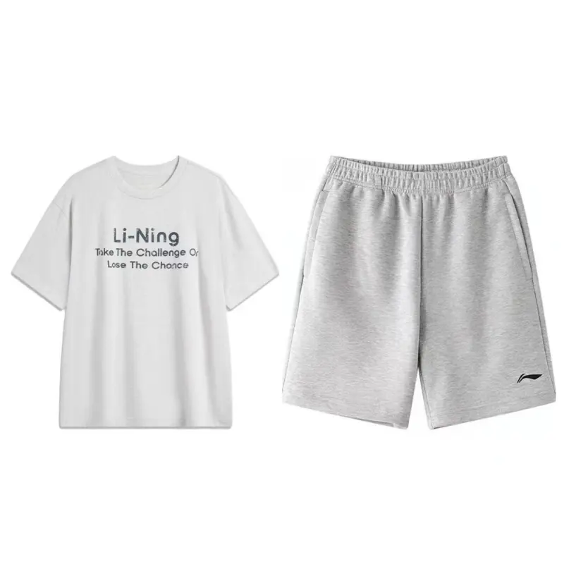 Li Ning Casual Sportswear Men's Crew Neck Moderate