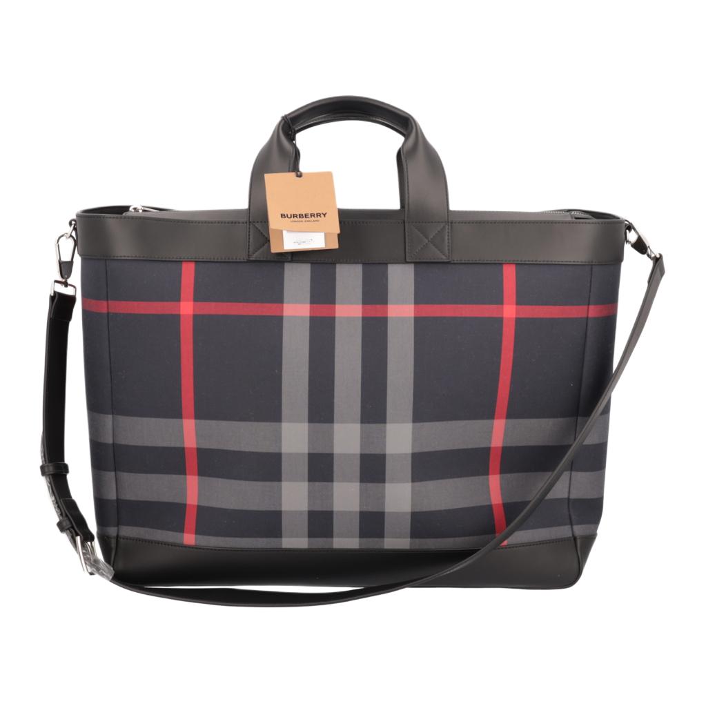Сумка Burberry тоут (темно-синяя)