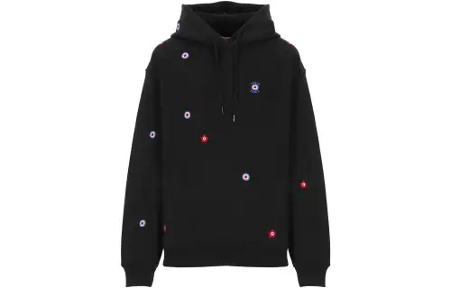 【Zoomed ImageryPrevious Season】embroidered-design cotton hoodie