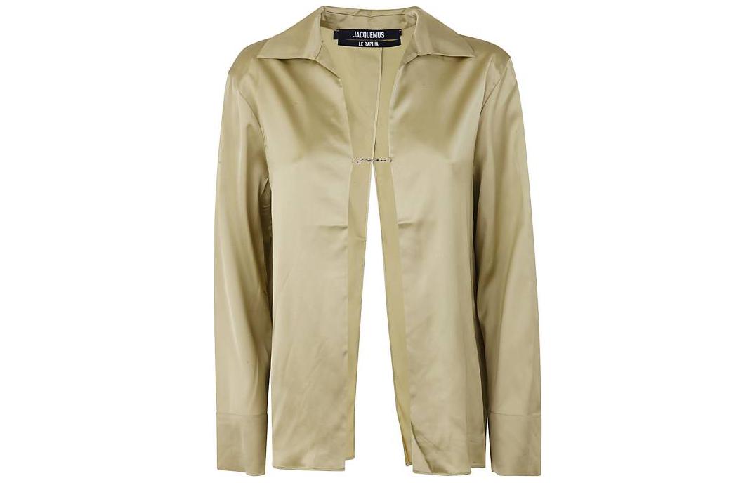 Jacquemus logo-plaque blouse