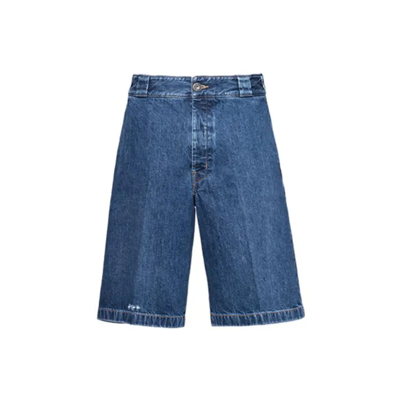 PRADA Denim Shorts Men's Blue Moderate
