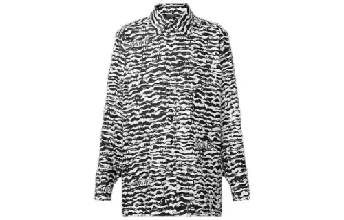 LOUIS VUITTON Ink Tiger Silk Shirt