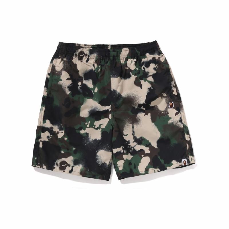 Мужские шорты A BATHING APE Camo (зеленые)