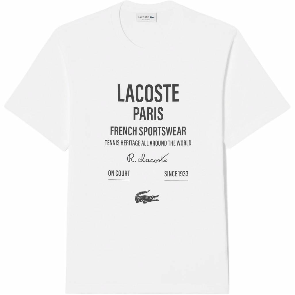 Мужская футболка LACOSTE T (белая)
