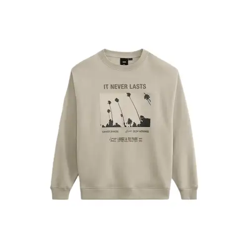 Vans Sweatshirts Men's Gray Crew Neck Moderate Regular