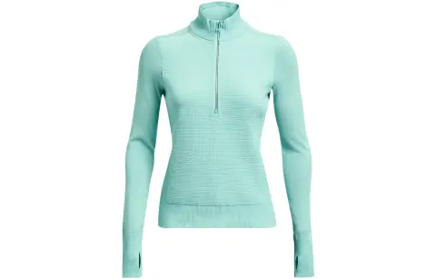 Under Armour IntelliKnit Knitwear Women's Nouveau Green Turquoise Stand Collar Moderate Other