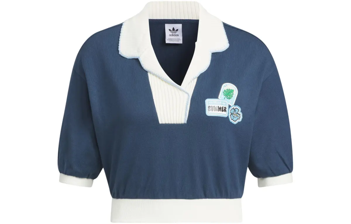Adidas Originals Polo Shirt Women's Dark Blue/White