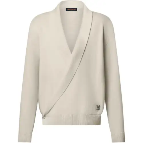 LOUIS VUITTON Shawl Collar Knit Jacket