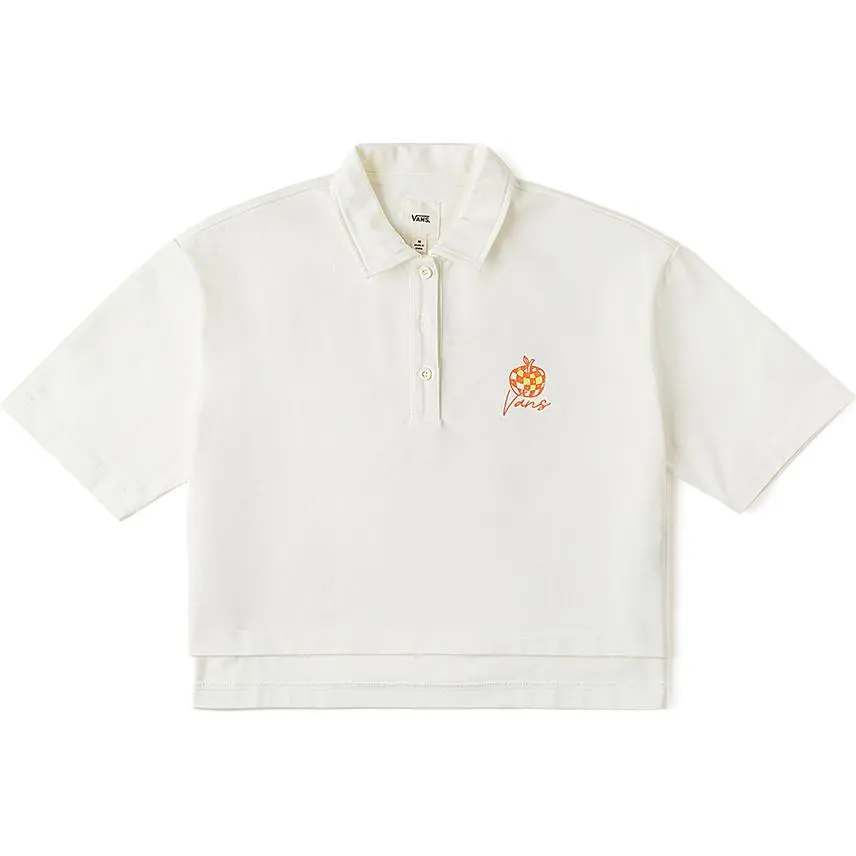 Vans Polo Shirts Women's Ecru Polo Collar Moderate Other