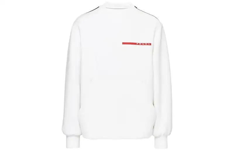 PRADA Sweatshirts Women's White Crew Neck Moderate Other