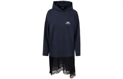 Balenciaga Hooded Hybrid Dress 'Black'