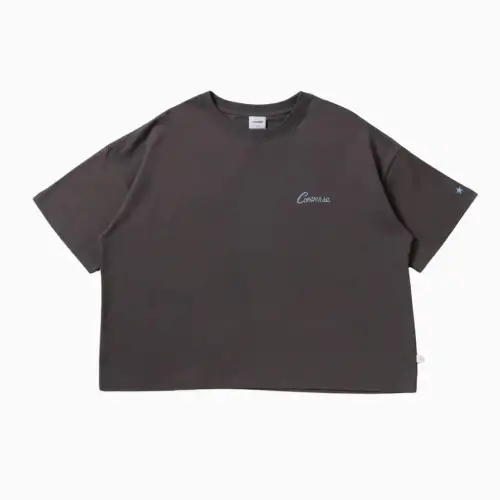 Converse T Shirts Unisex Brown Crew Neck Moderate