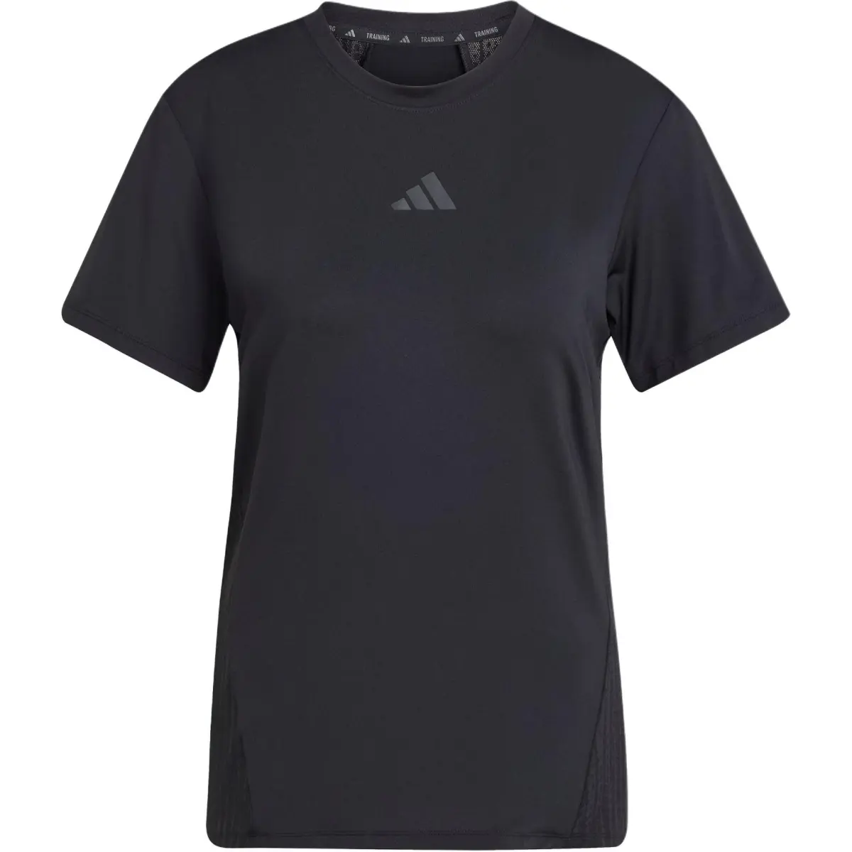 Adidas T-Shirts Women's Black Crew Neck Moderate