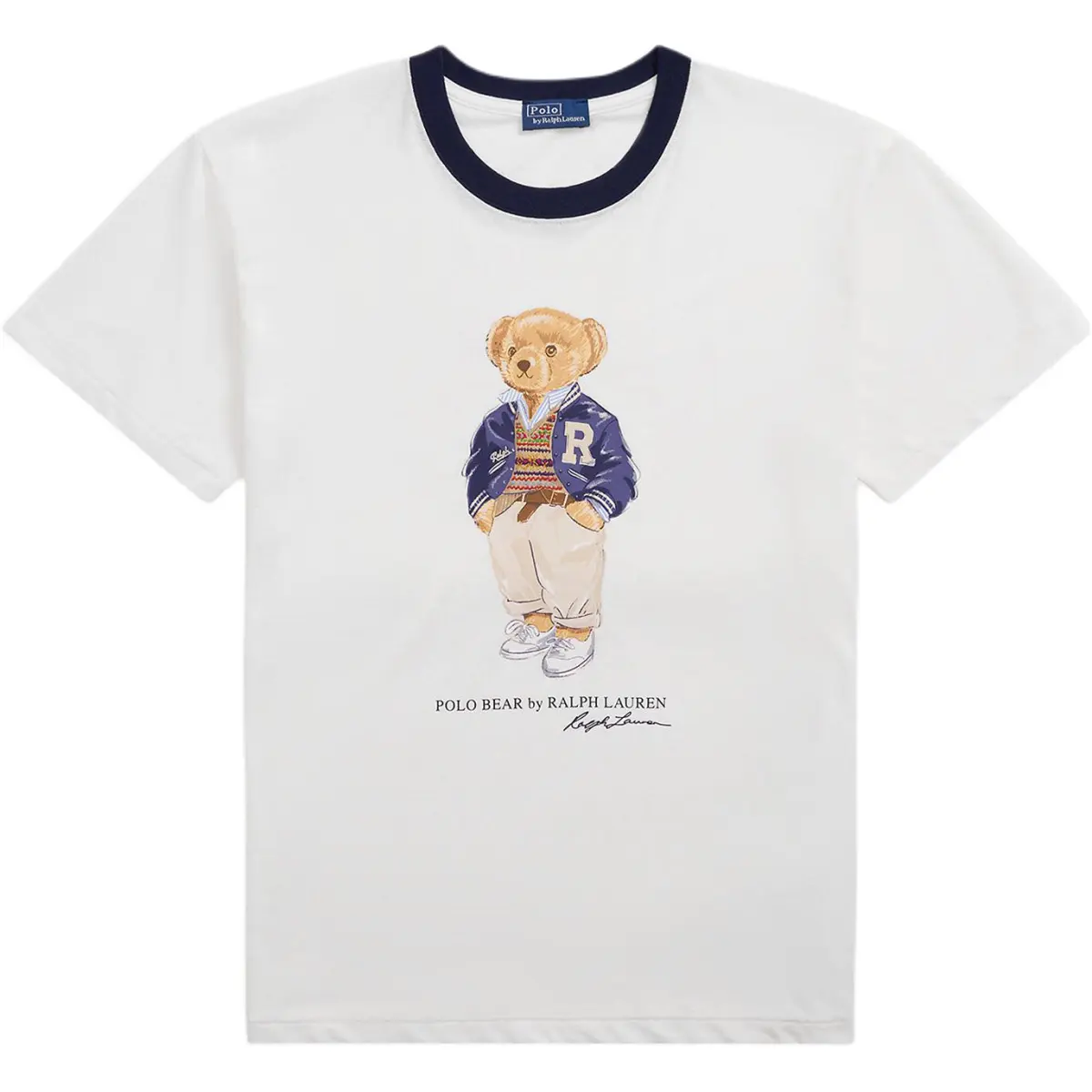 Polo Ralph Lauren Polo Bear T Shirt Women's White Straight Fit Version