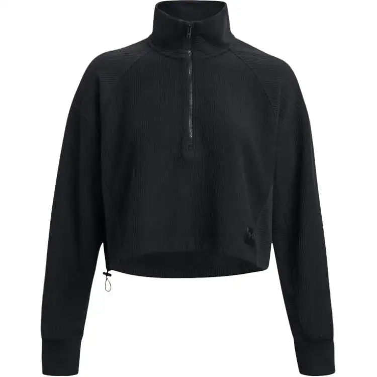 Under Armour Ottoman Sweatshirts Women's Black Stand Collar Thickened Regular