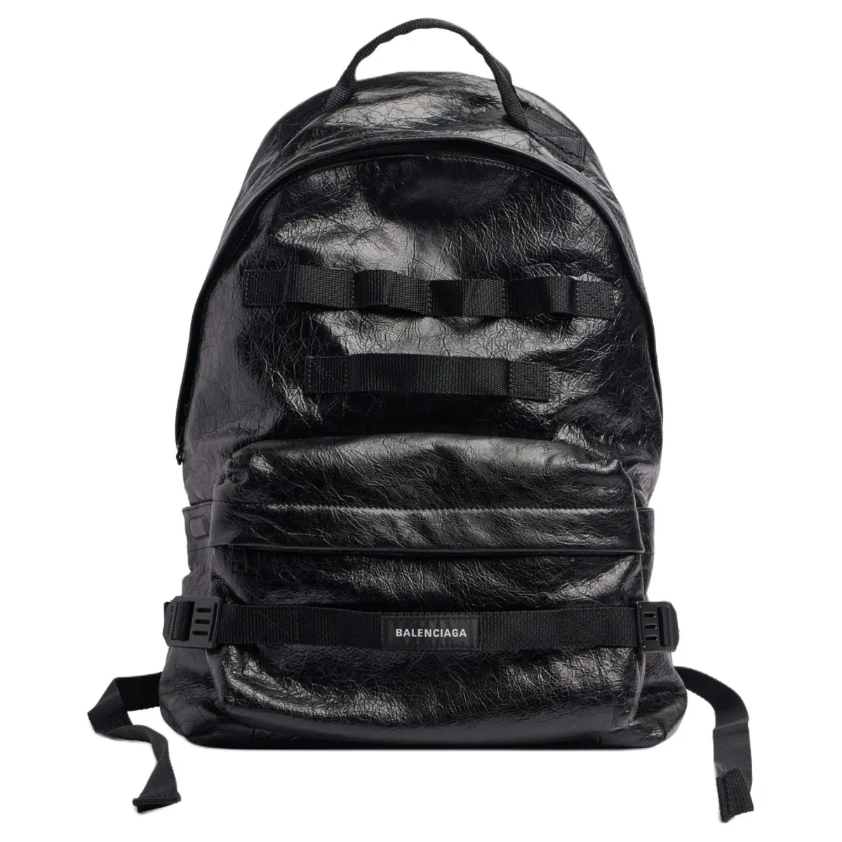 Balenciaga Army Lambskin Backpack Medium Men's Black