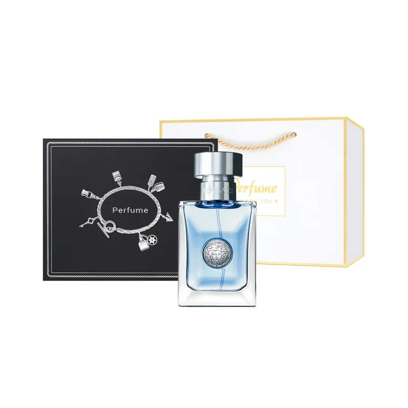 VERSACE Perfume, set, wooden gift box, 30 ml, 50 ml, 100 ml, woody notes, Birthday gift