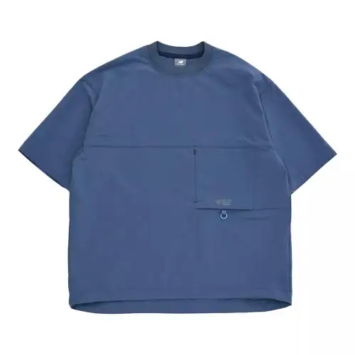 New Balance T Shirts Men's Blue Crew Neck