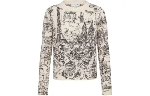DIOR SS24 Cashmere Sweater Women's Multicolor