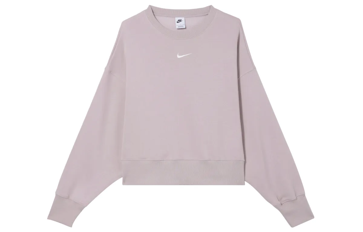 Nike Sweatshirts Women's White Gold Violet Crew Neck Moderate Regular