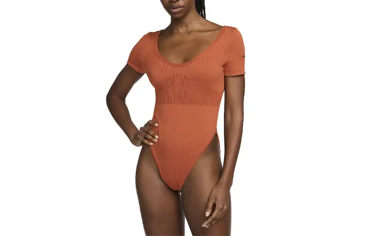 Nike Sportswear Chill Knit Women's Tight Sweater Short Sleeve Bodysuit
