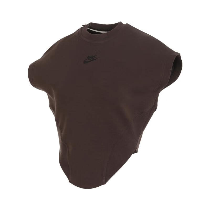 Женская футболка Nike NSW Tech Fleece Top (коричневая)