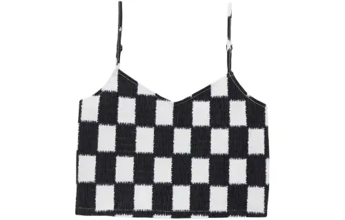 Vans Benton Checker Cami Top Camisole Women's Black