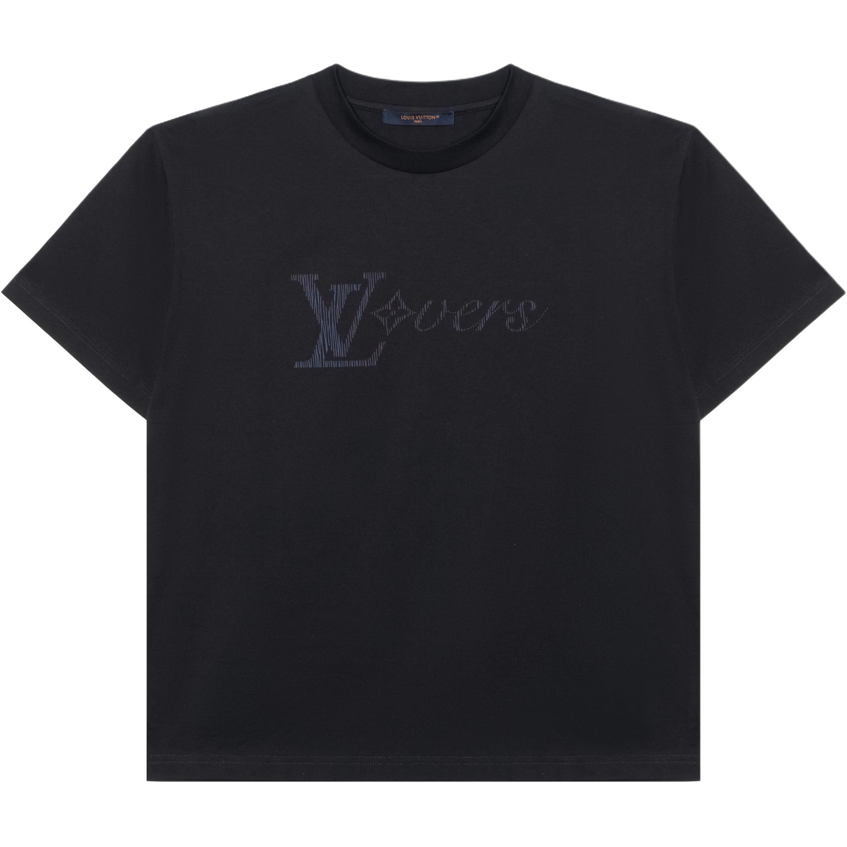 Мужская футболка Louis Vuitton (черная)
