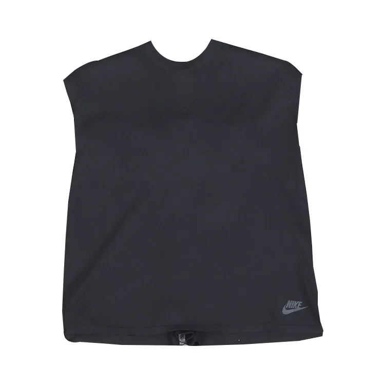 Nike T-Shirts Women's Black Crew Neck Moderate Straight Fit