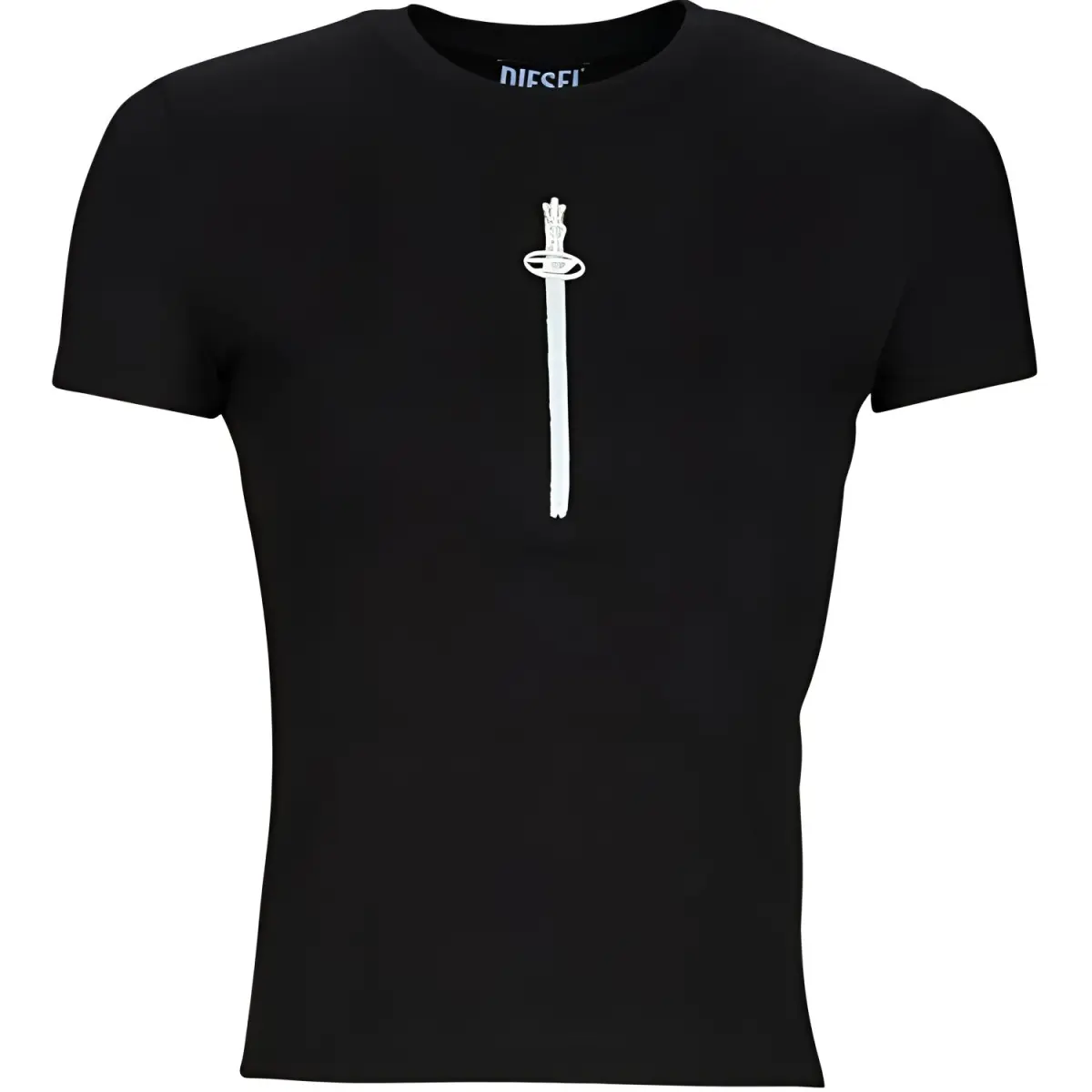 Diesel zip-detail T-shirt