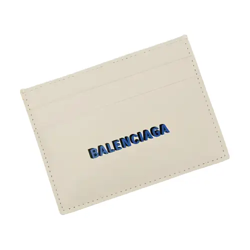 Balenciaga Leather Card Holder, Wallet Men's White