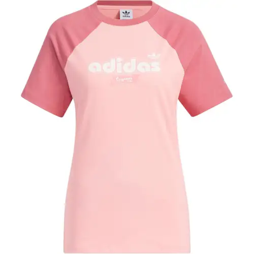 Adidas Originals RETRO T Shirt Women's Neon Pink/Wonder Red
