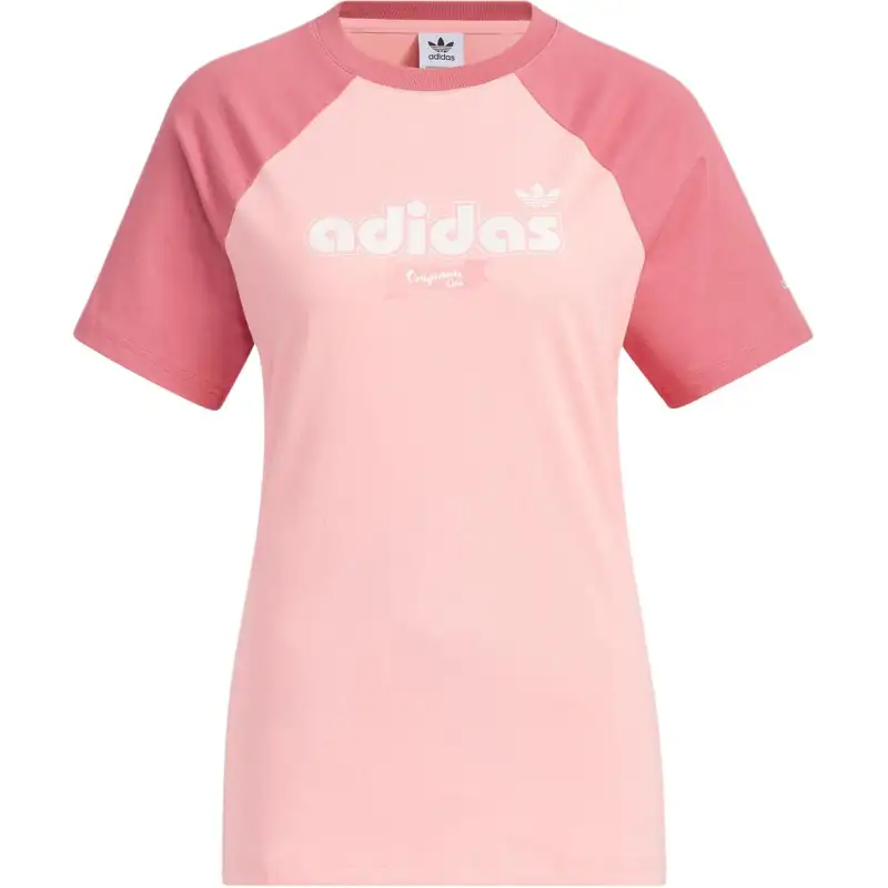Adidas Originals RETRO T Shirt Women's Neon Pink/Wonder Red