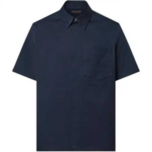 LOUIS VUITTON Monogram Pocket Short Sleeved Shirt