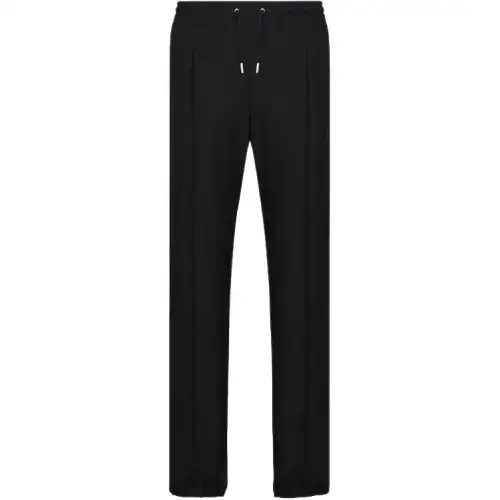 DIOR Casual Pants Men's Black Moderate Straight Fit Pants