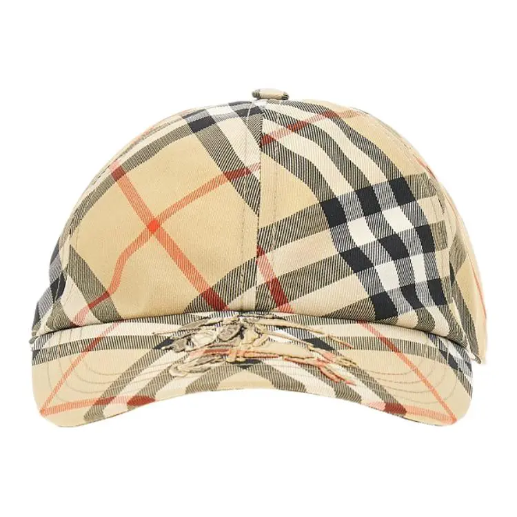 Burberry Check Printed Baseball Cap