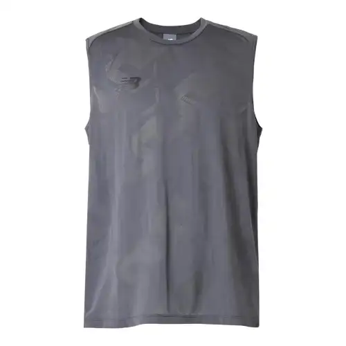 New Balance Black Out Knit Sleeveless Tank Top Men's Gray
