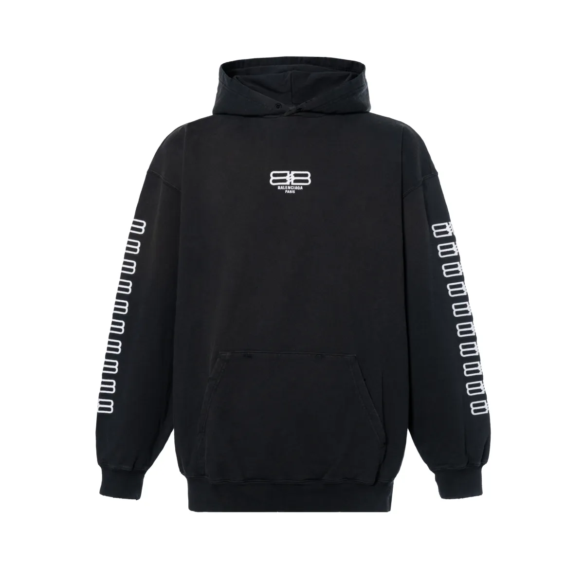 Balenciaga Bb Paris Icon Medium Fit Hoodie