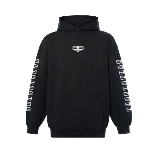 Balenciaga Bb Paris Icon Medium Fit Hoodie