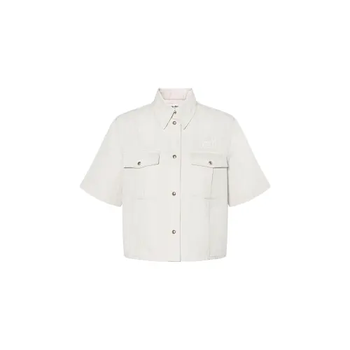 MIU MIU Button Up Cropped Shirt