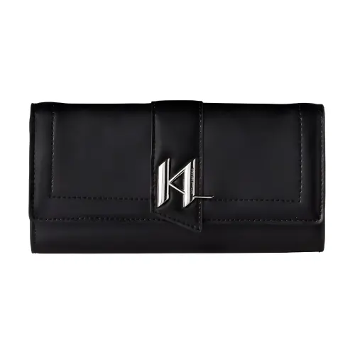 KARL LAGERFELD / Karl Lagerfeld Jeans Cow Leather Wallet Women's Black