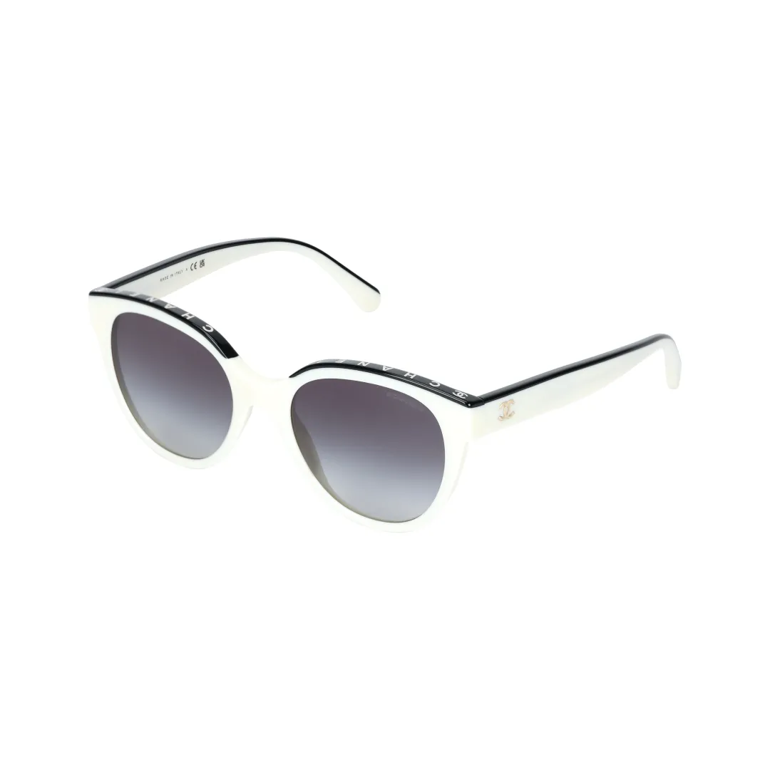 CHANEL Butterfly Sunglasses Women's White