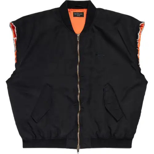 Balenciaga Sleeveless Bomber Jacket