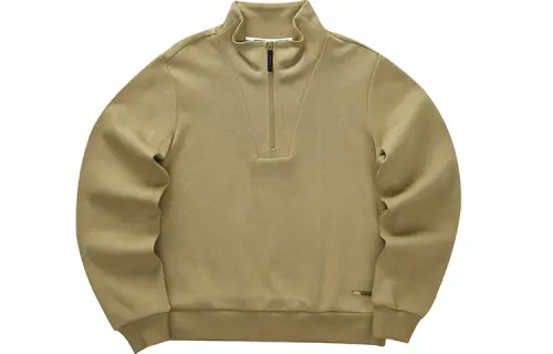 Skechers Stroll Sweatshirts Women's Kelp Brown Stand Collar Moderate Regular