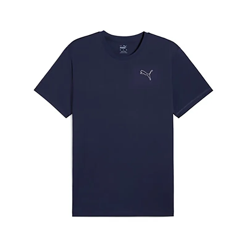 PUMA T Shirts Unisex Dark Blue Crew Neck Moderate