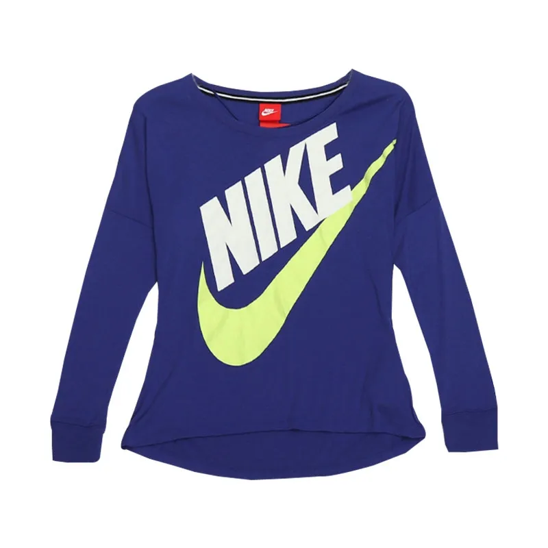 Nike Drop Shoulder Sleeve T Shirt Women's Blue