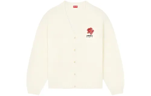 KENZO Drawn Varsity Embroidered Cardigan